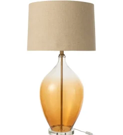 Lampa stołowa AMBER 85 cm szklana
