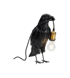 Lampa stołowa Animal Crow 34 cm czarna