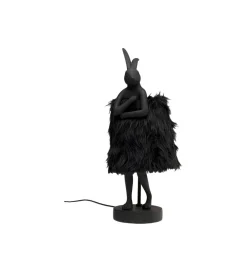 Lampa stołowa ANIMAL RABBIT FUR 50 cm czarno złota