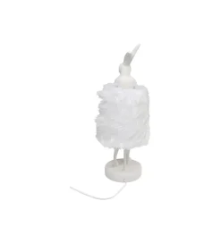 Lampa stołowa ANIMAL RABBIT 50 cm biało srebrna