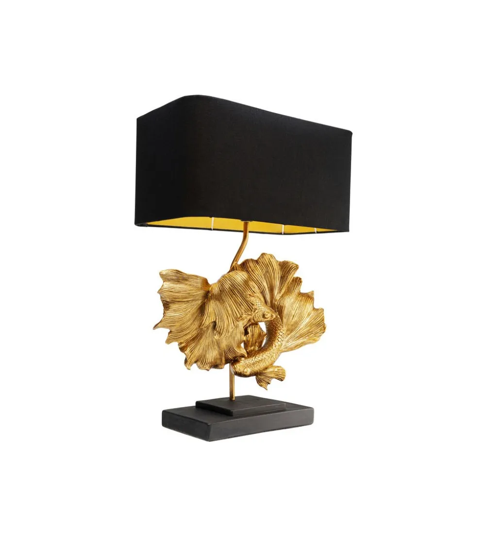 Lampa stołowa BETTA FISH 53 cm złota