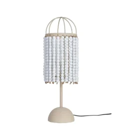 Lampa stołowa BETTERY 61 cm biała