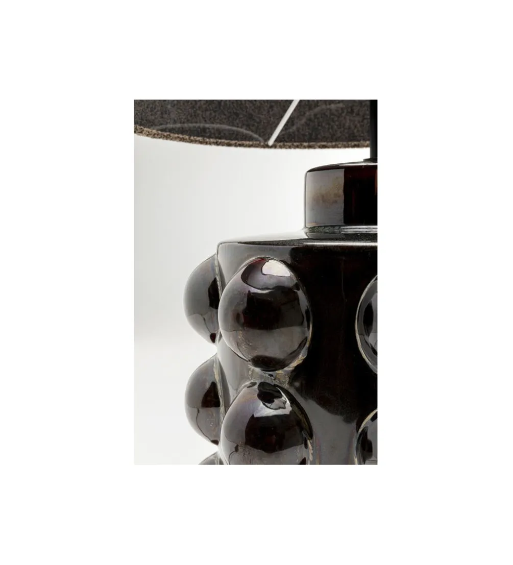 Lampa stołowa CALAMARO 58 cm klosz bouclé