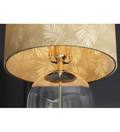 Lampa stołowa CLASSICO 55 cm szkło złoty