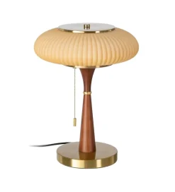 Lampa stołowa ETARAL 40 cm brązowo złota