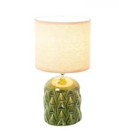 Lampa stołowa FRANKY 28 cm ceramiczna zielona