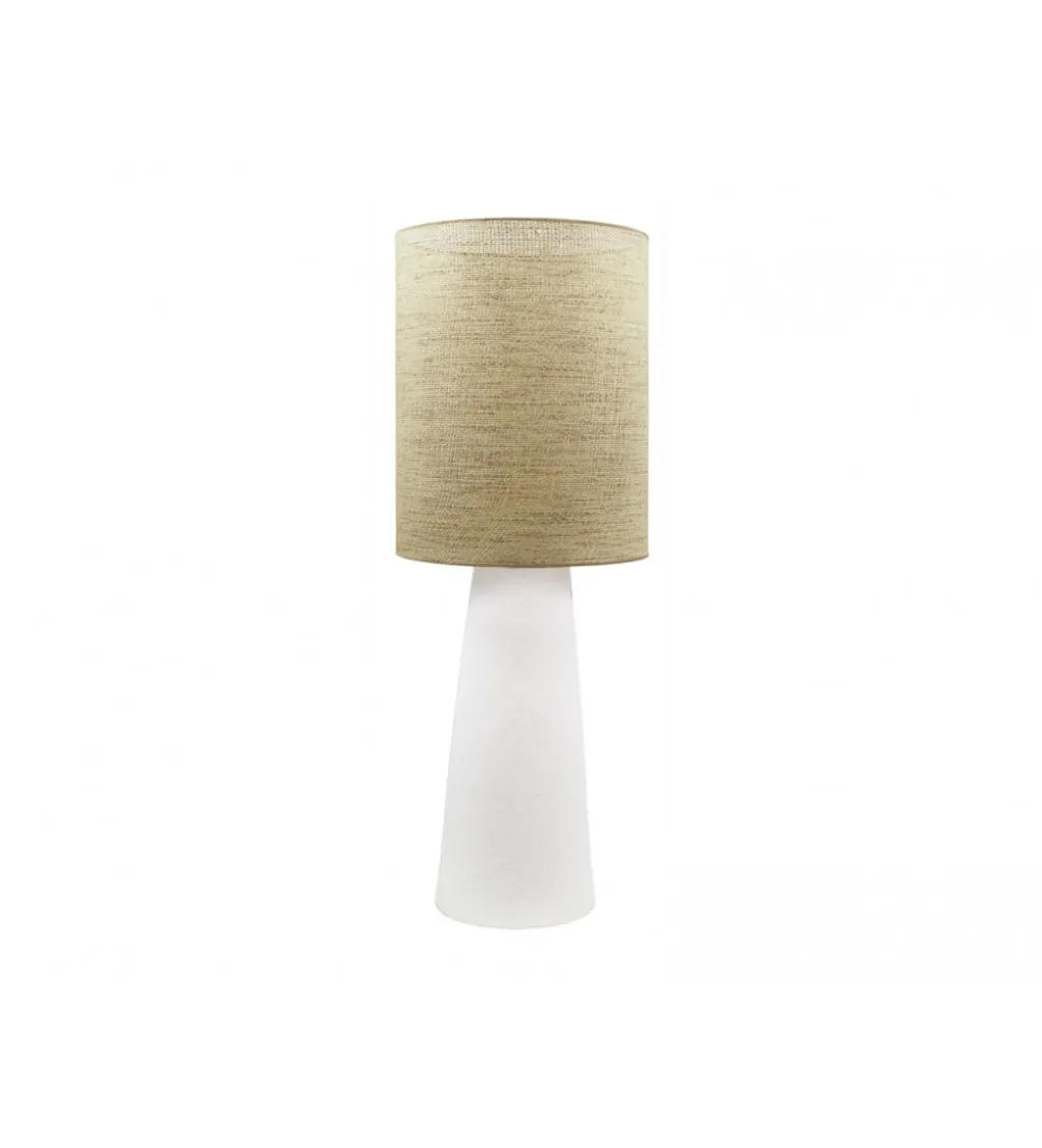 Lampa stołowa HERACLES 66 cm ceramika ratan