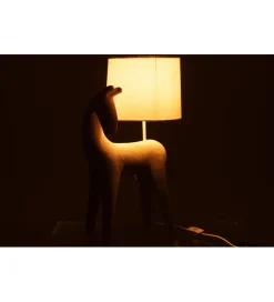 Lampa stołowa HORSE 56 cm beżowa