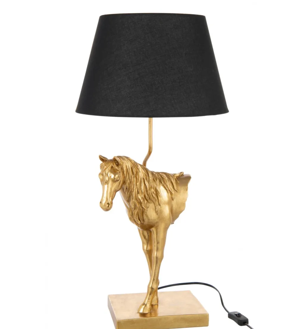 Lampa stołowa HORSE 70 cm złota