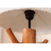 Lampa stołowa JEWELRY 60 cm drewno mangostan boucle