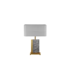 Lampa stołowa KARIN 45 cm szara