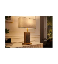 Lampa stołowa KARIN 45 cm szara