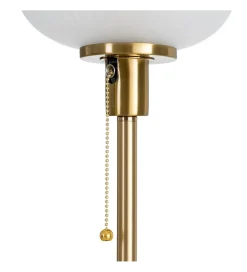 Lampa stołowa KESAMON 60 cm złotobiała
