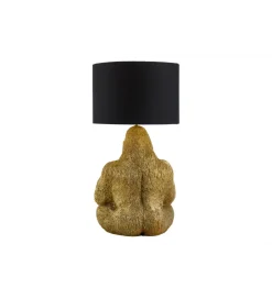 Lampa stołowa KING APE 54 cm czarna złota