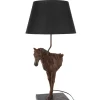 Lampa stołowa KOŃ 70 cm ciemnobrązowy