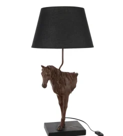 Lampa stołowa KOŃ 70 cm ciemnobrązowy