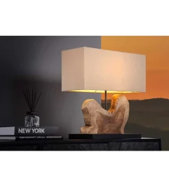 Lampa stołowa KORA 50 cm beżowa
