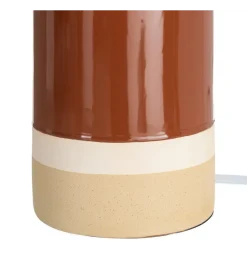 Lampa stołowa MENOSEA 112 cm terrakota kremowa