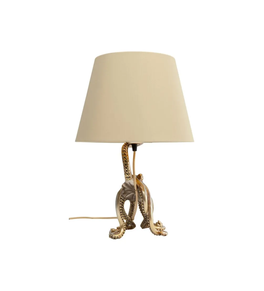 Lampa stołowa OCTOPUS 43 cm złota