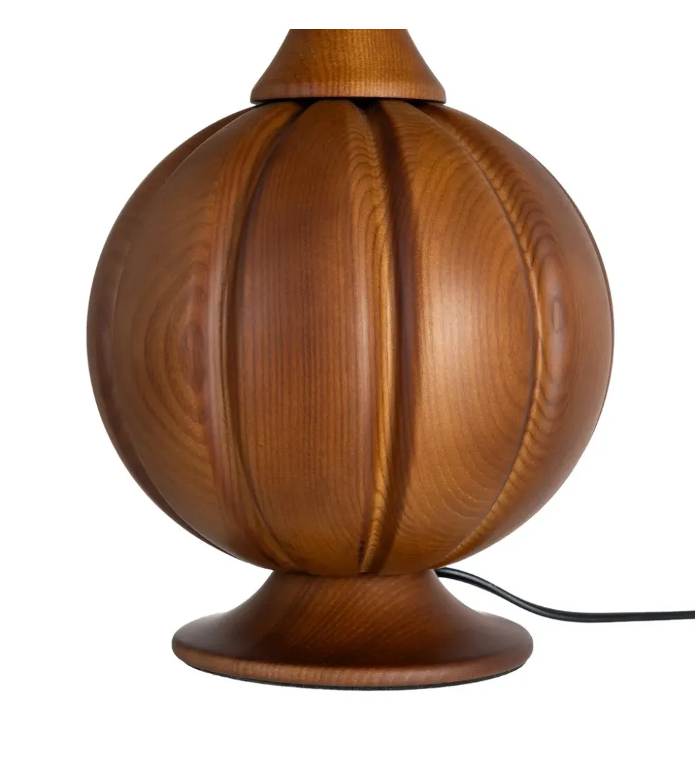 Lampa stołowa OPANEM 47 cm brązowobiała