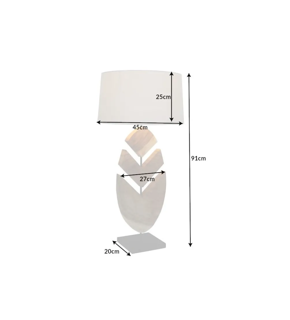 Lampa stołowa OrganicArtwork 91 cm orzech