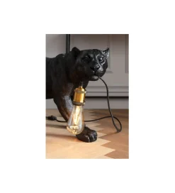 Lampa stołowa PANTERA 40 cm czarna
