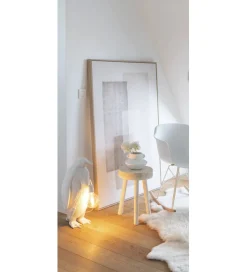 Lampa stołowa Pingwin 59 cm biała