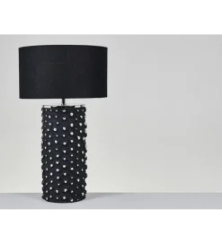 Lampa stołowa SALZBURGO 62 cm czarna