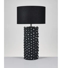 Lampa stołowa SALZBURGO 62 cm czarna