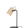 Lampa stołowa SILAS 42 cm czarna naturalna
