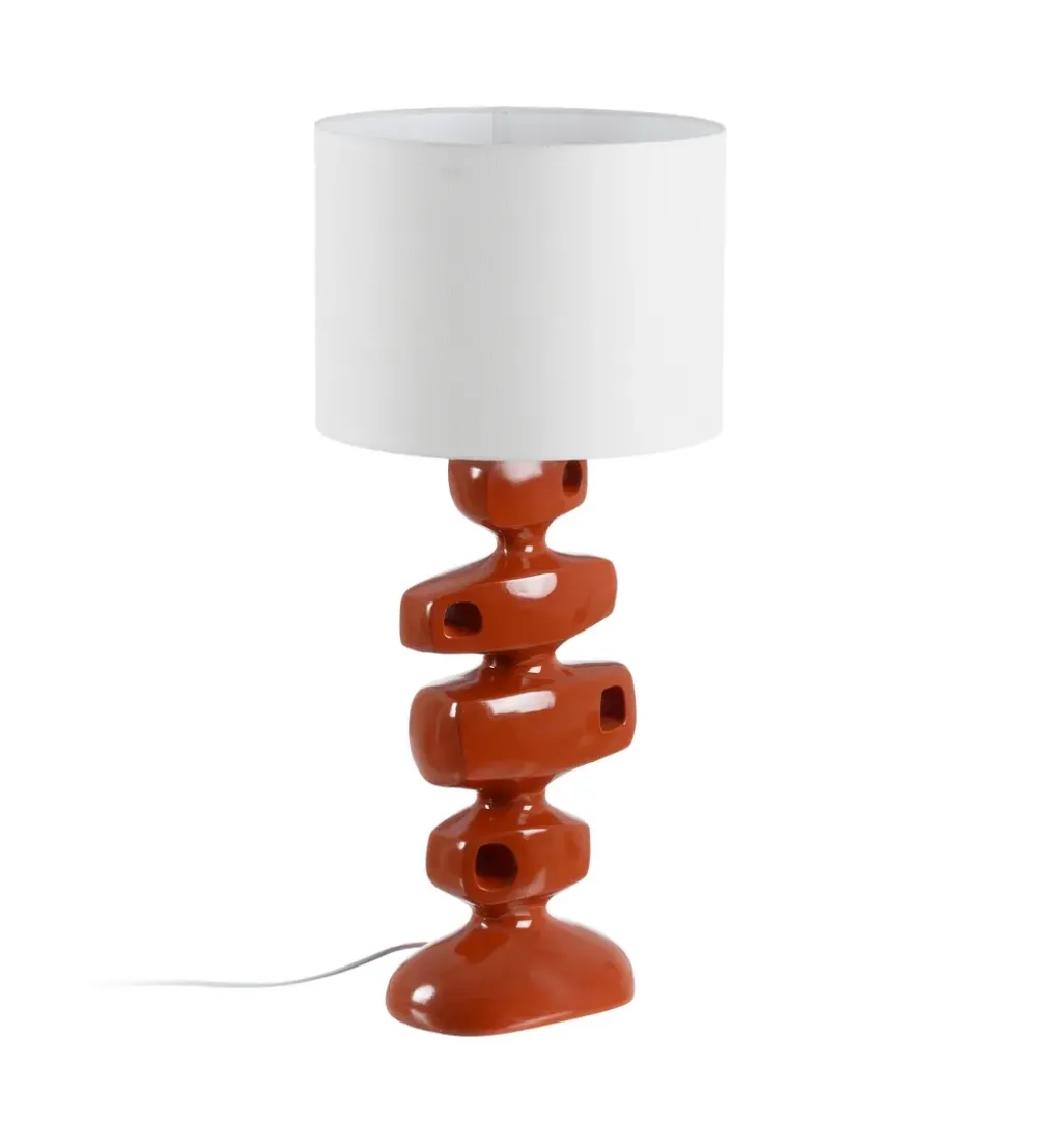 Lampa stołowa TERAY 78 cm terrakota
