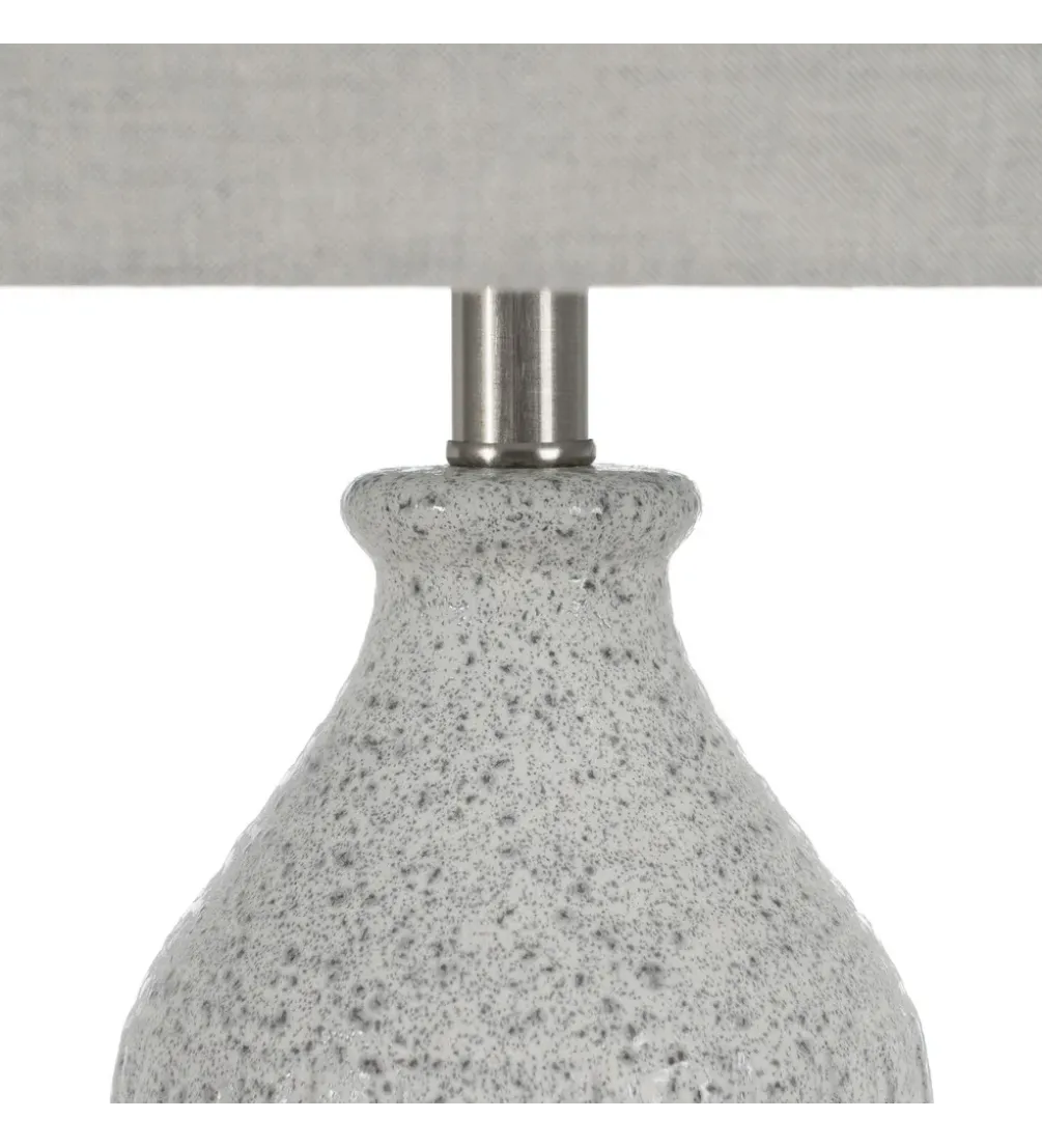 Lampa stołowa UCHAT 73 cm ceramika szara