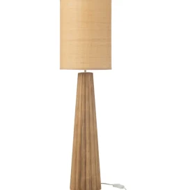 Lampa stołowa UMBRELLA 100 cm drewno ailantus naturalna