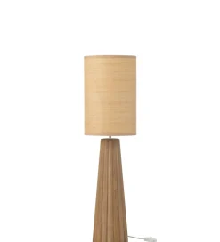 Lampa stołowa UMBRELLA 78 cm drewno ailantus naturalna