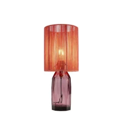 Lampa stołowa VECCHIO 42 cm różowa