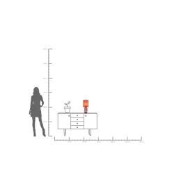 Lampa stołowa VECCHIO 42 cm różowa