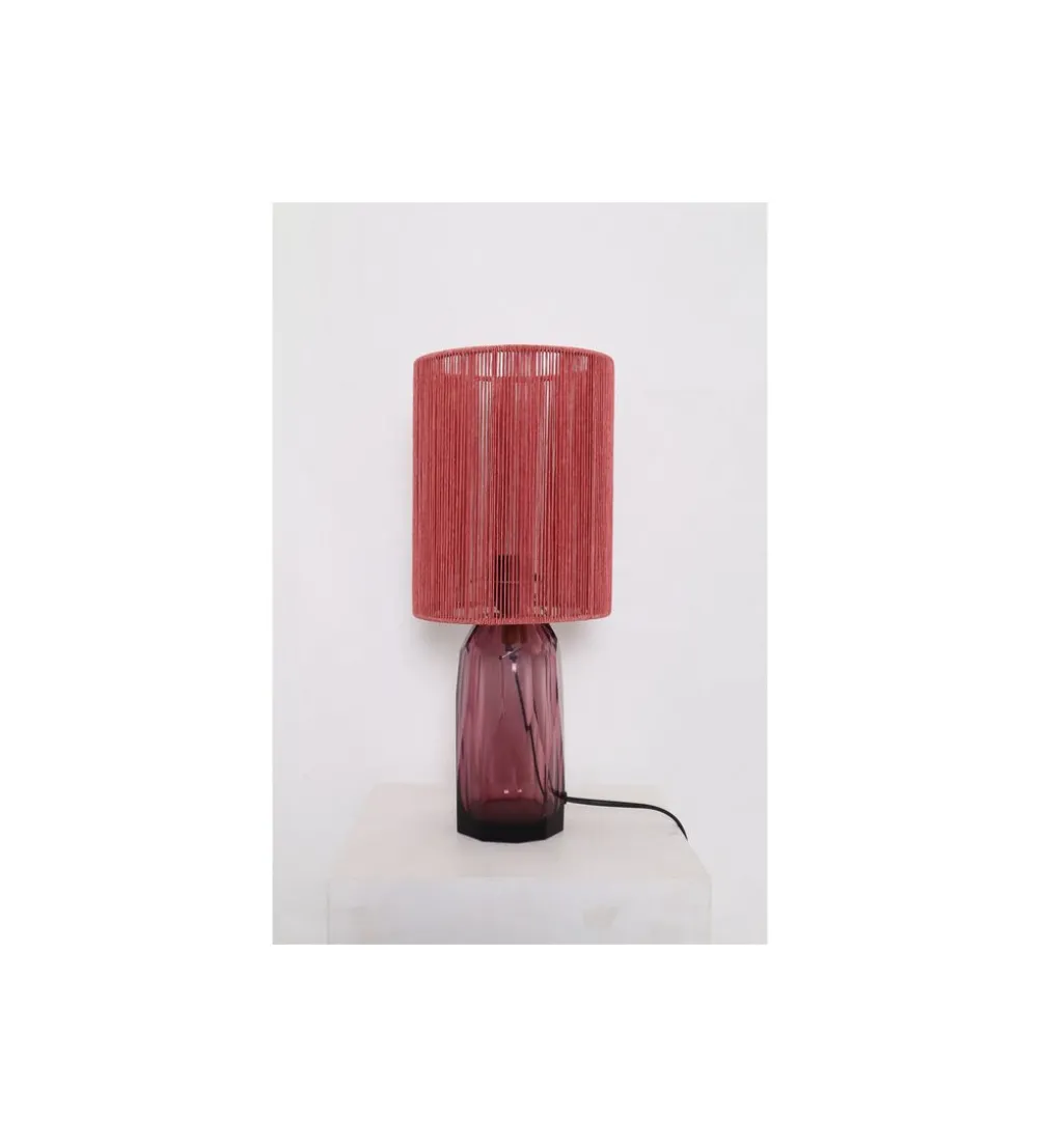 Lampa stołowa VECCHIO 42 cm różowa