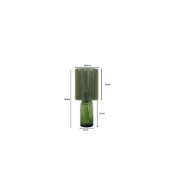 Lampa stołowa VECCHIO 42 cm zielona