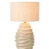 Lampa stołowa WAVING 68 cm ceramika beżowa