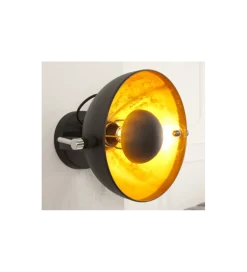 Lampa ścienna Studio czarno złota