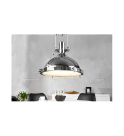 Lampa Industrial Chrom 45 cm