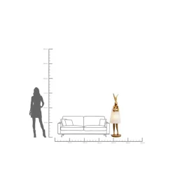 Lampa podłogowa ANIMAL RABBIT 150 cm złota