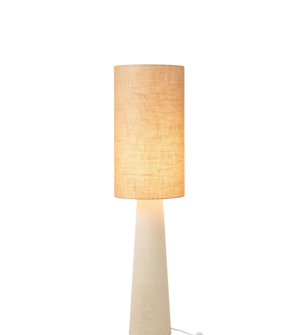 Lampa podłogowa AVA 140 cm naturalna biała