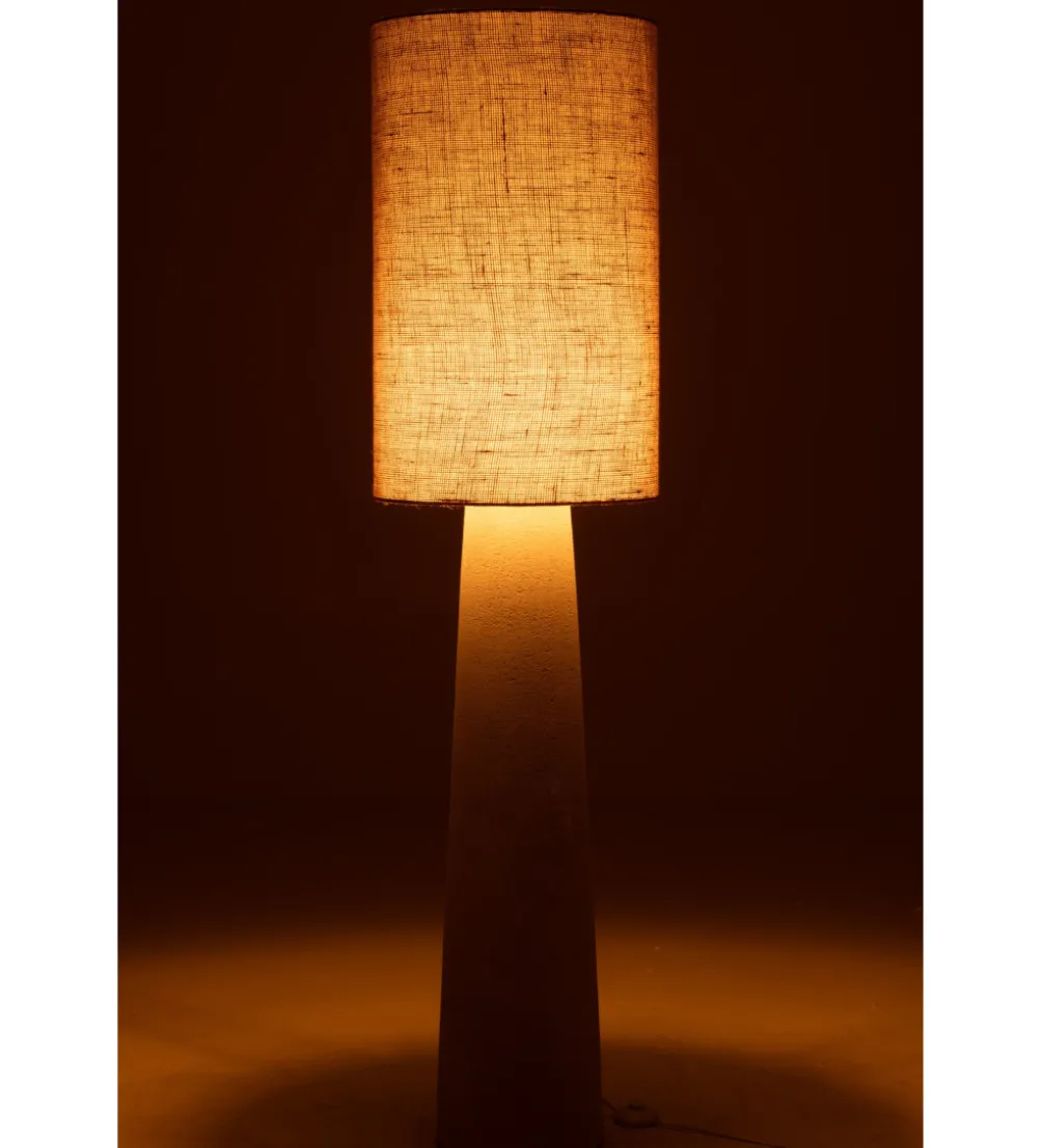 Lampa podłogowa AVA 168 cm naturalna biała