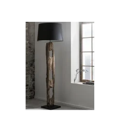 Lampa podłogowa BARRACUDA 177 cm czarna