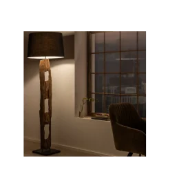 Lampa podłogowa BARRACUDA 177 cm czarna