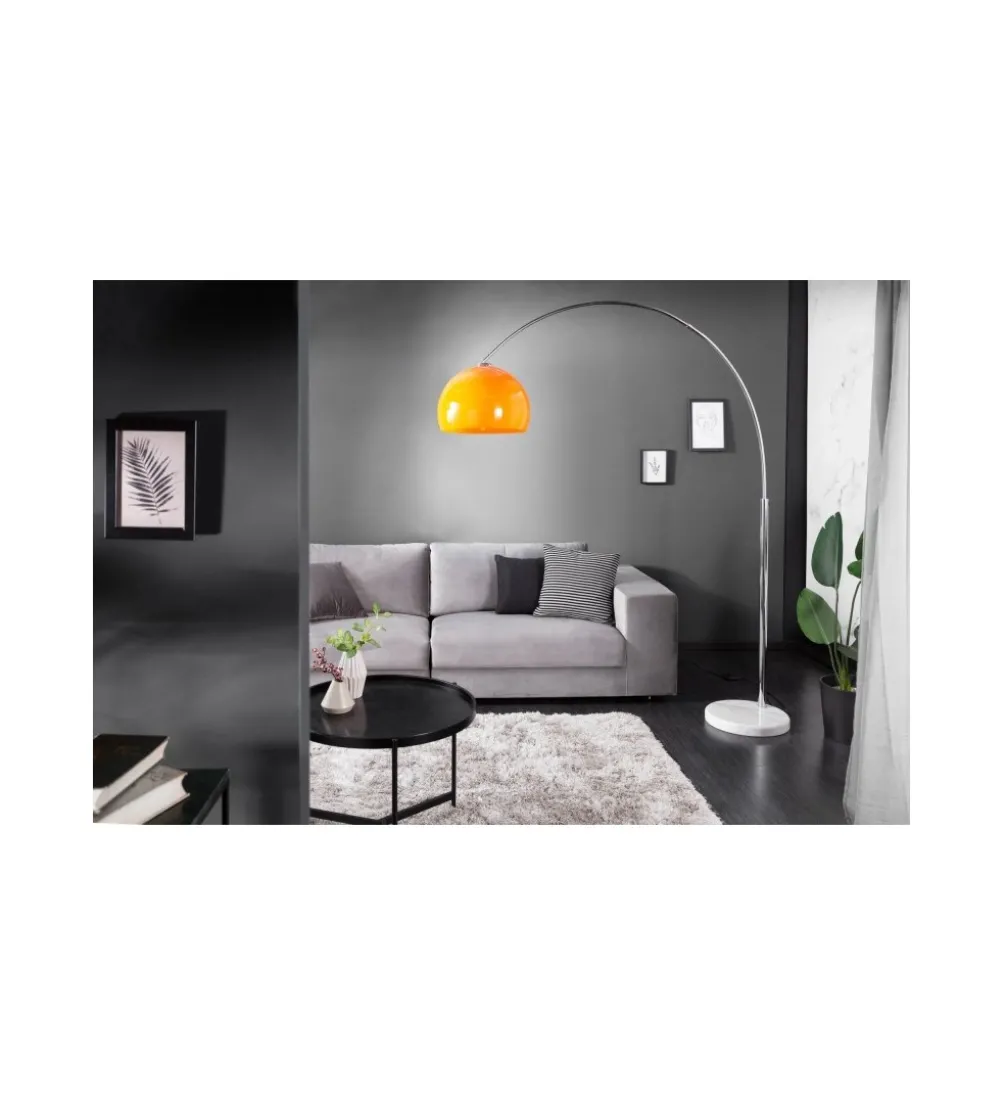 Lampa podłogowa Big Bow II 175 cm - 205 cm pomarańczowa