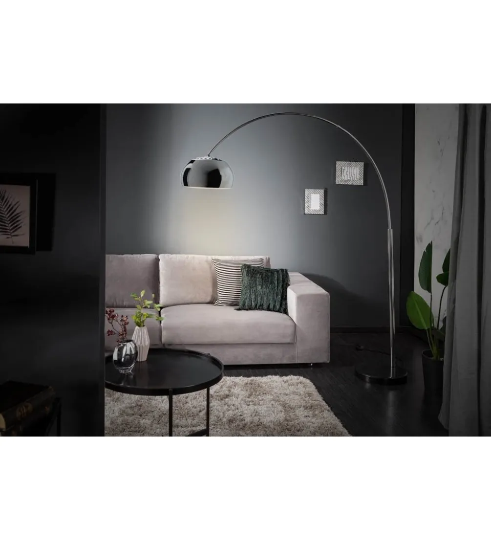Lampa podłogowa Big Bow II srebrna