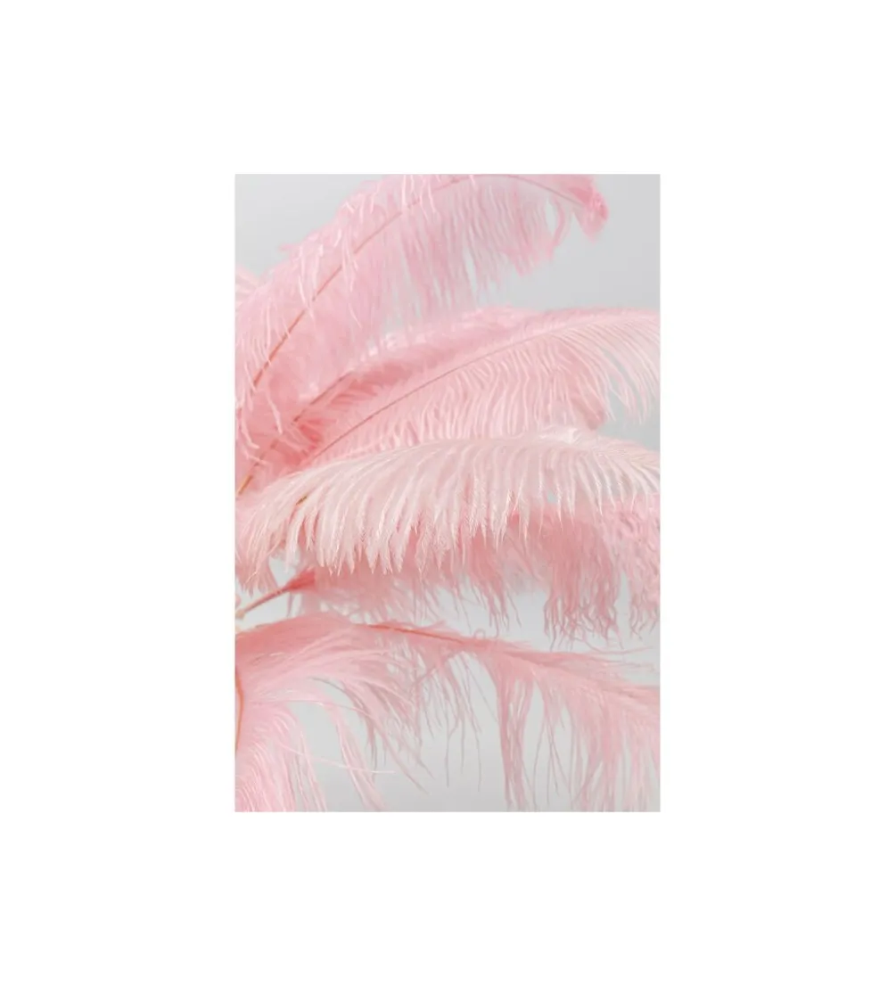 Lampa podłogowa FEATHER PALM 165 Cm Pióra różowa