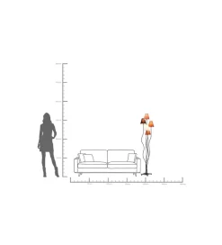 Lampa podłogowa FLEXBLE MOCCA CINQUE 163 cm